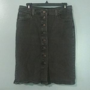 Levis button fly skirt